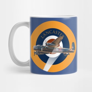 Lancaster Bomber in Searchlight beam Mug